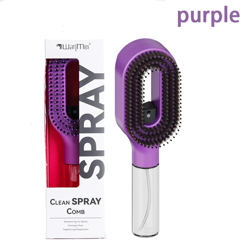 2-in-1 Mist Spray Detangling Brush
