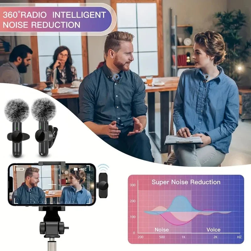 Wireless Smartphone Lavalier Microphone