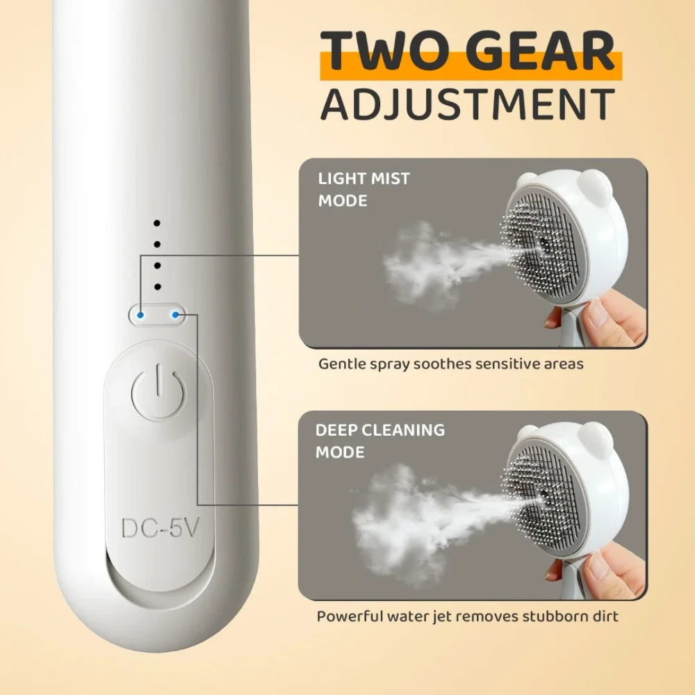 Steaming Cat Grooming Brush