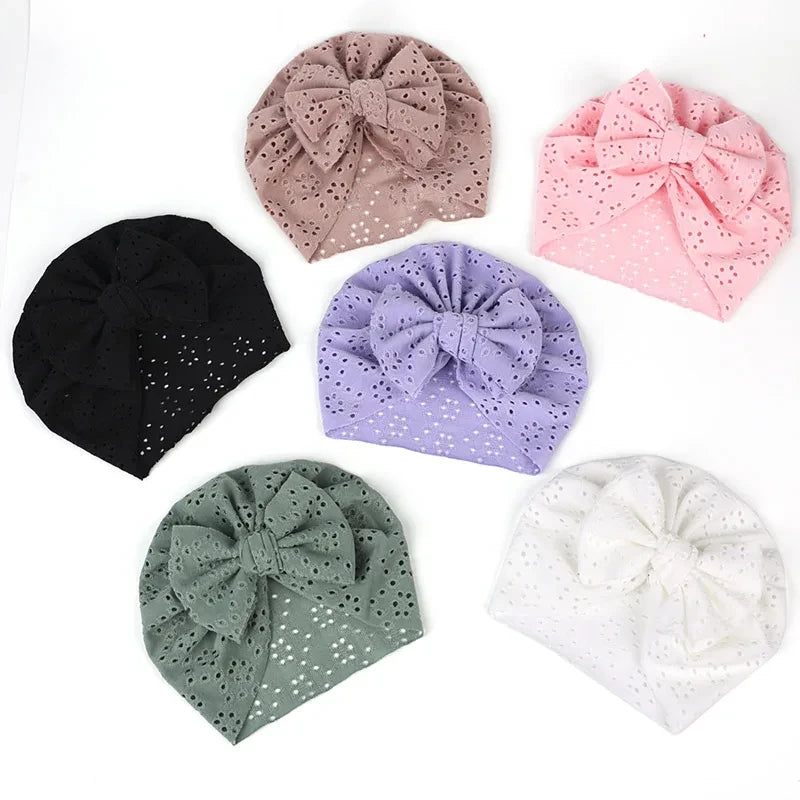Breathable Mesh Baby Turban Set