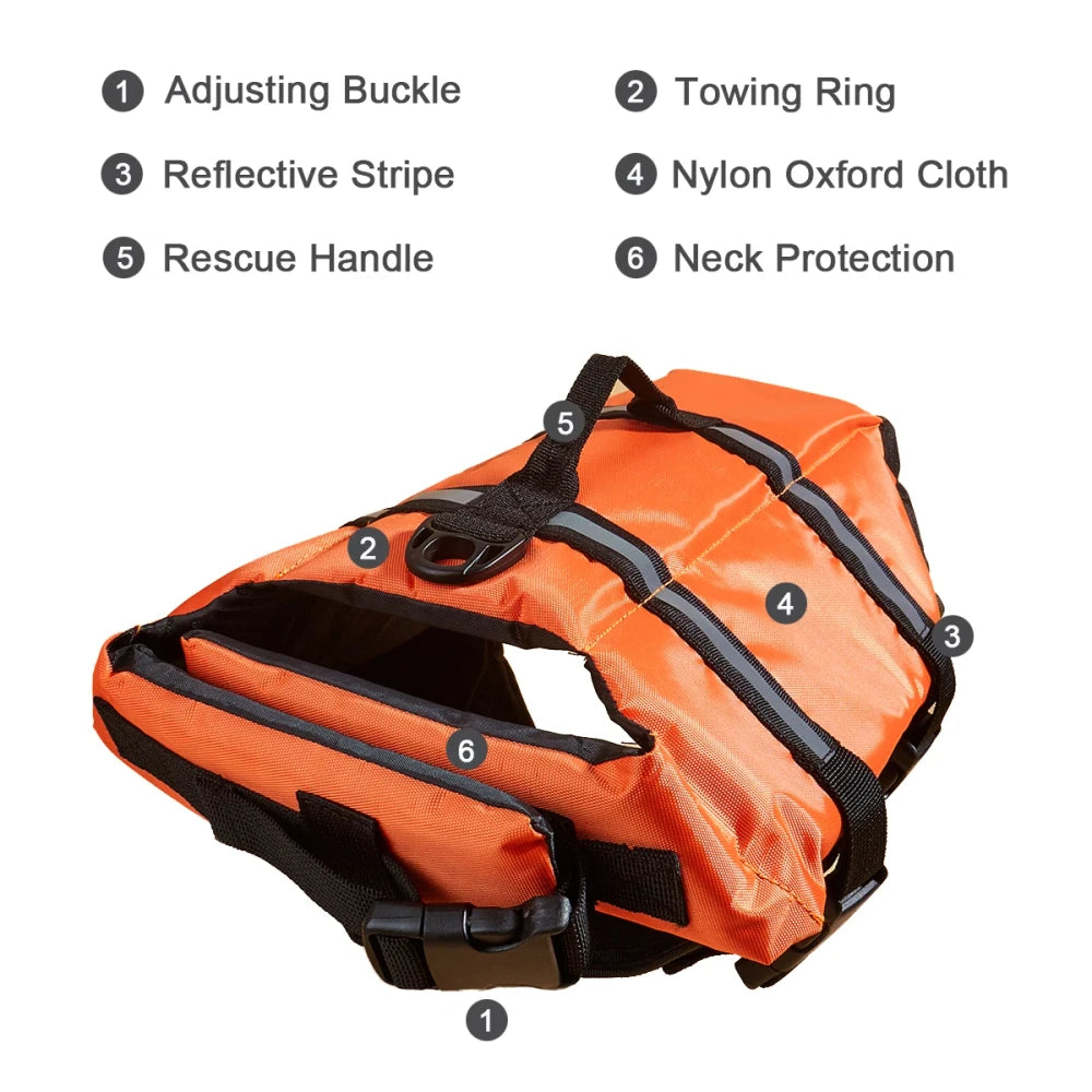 Reflective Dog Swim Vest