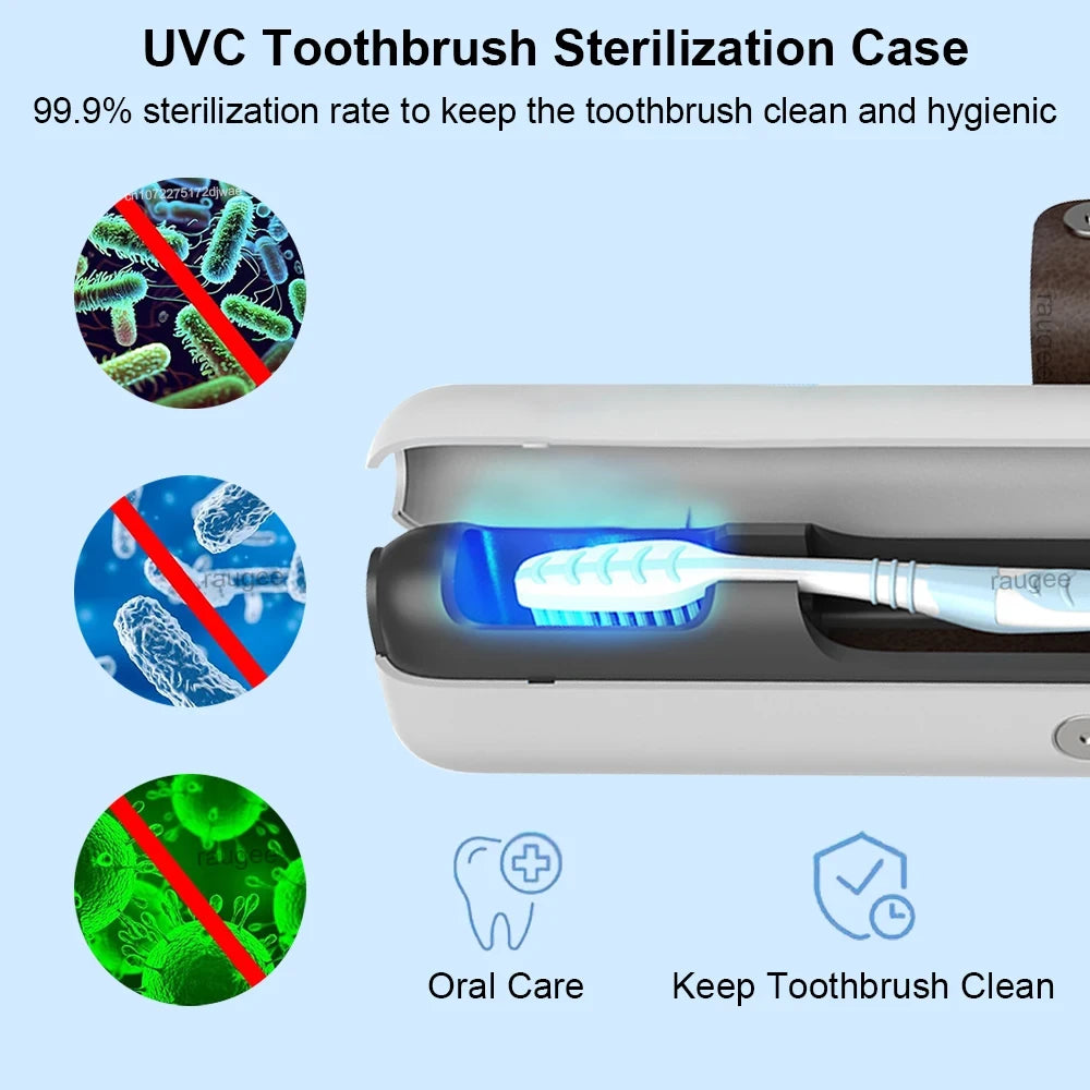 Portable UV Toothbrush Sanitizer Case