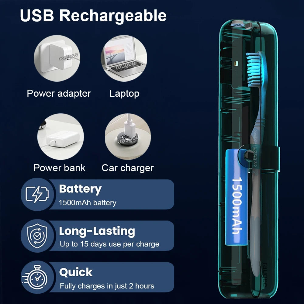 Portable UV Toothbrush Sanitizer Case