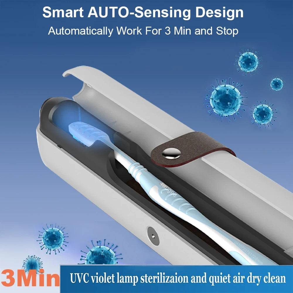 Portable UV Toothbrush Sanitizer Case