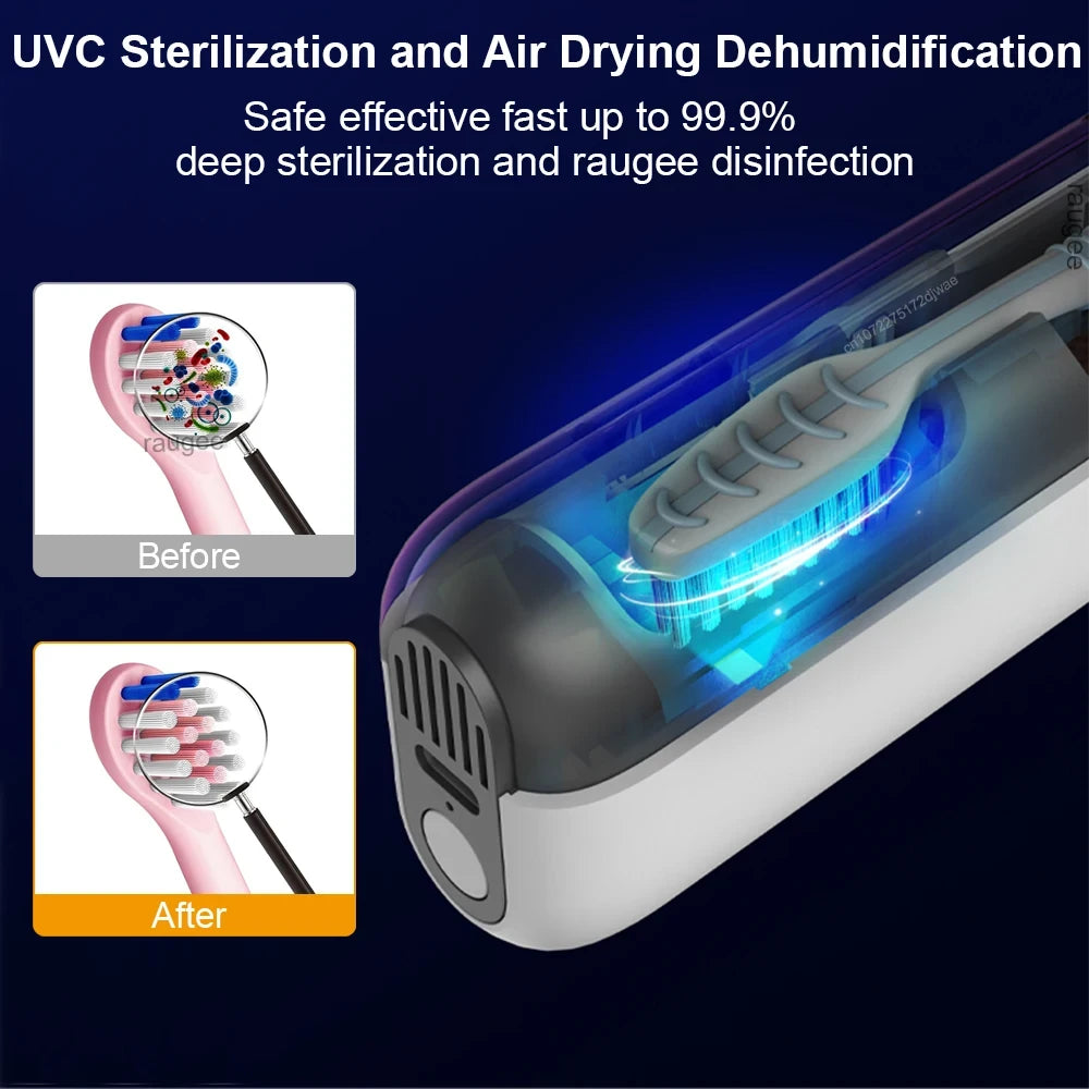 Portable UV Toothbrush Sanitizer Case