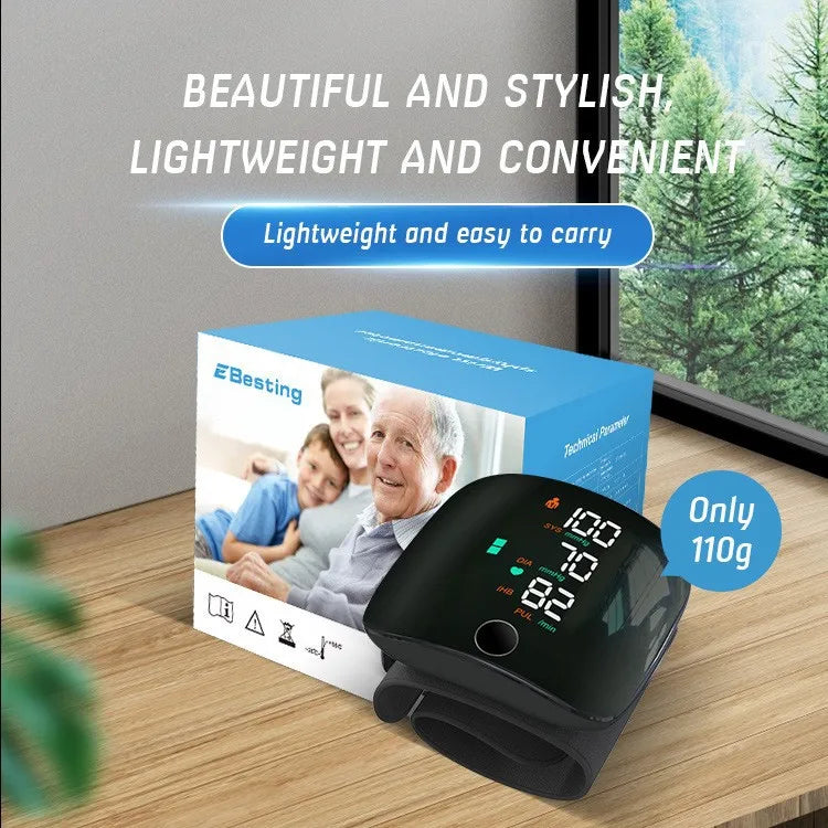 Smart Voice Wrist BP Monitor