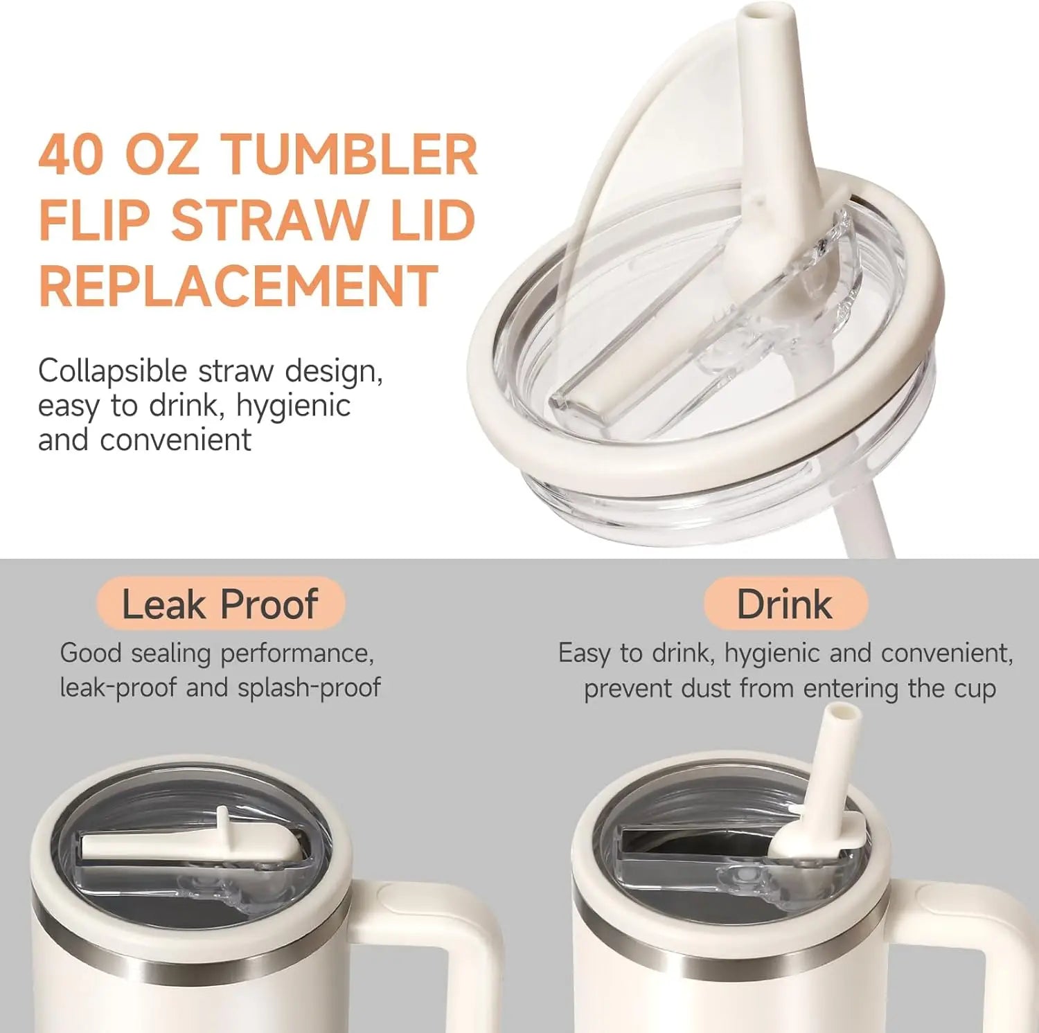 Rugged Flip Straw Tumbler Lid